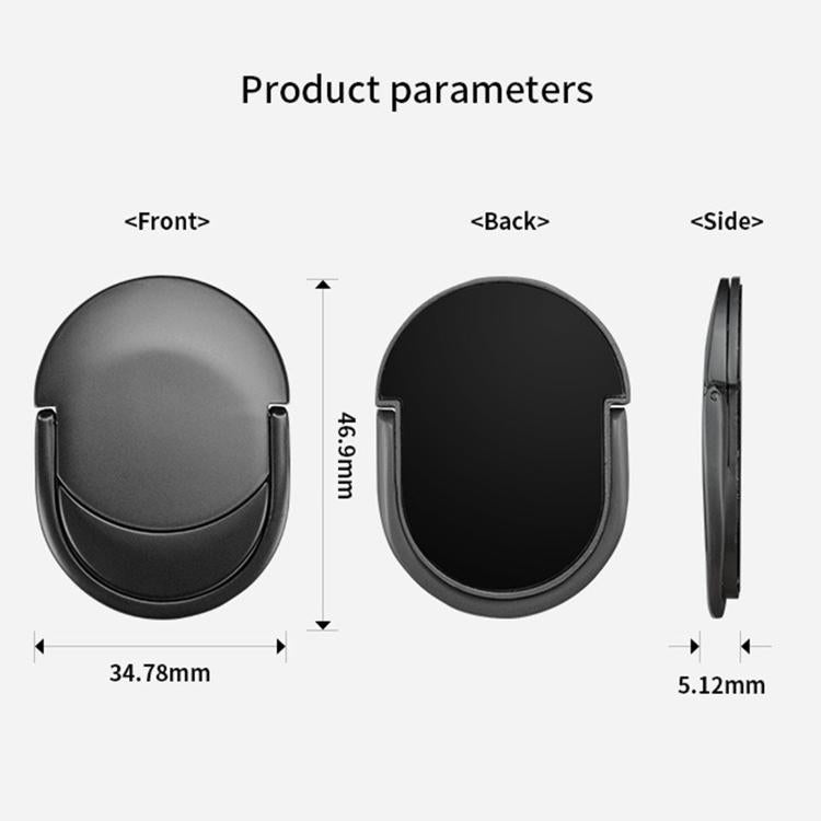 Carabiner Stick-On Metal Cell Magnetic Finger Ring Phone Holder