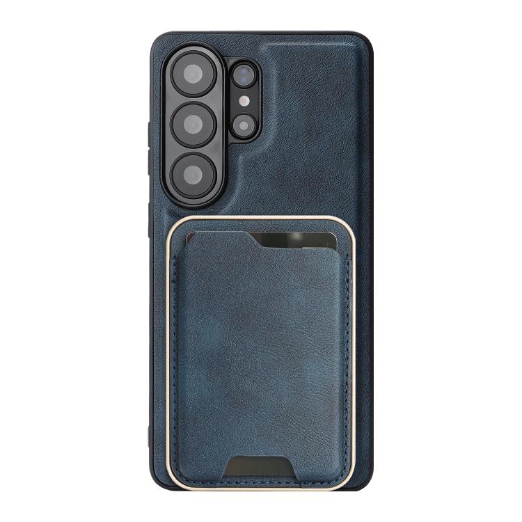 For Samsung Galaxy S26 Ultra 5G Kalebol Slim MagSafe Ring Magnetic Card Bag Leather Phone Case