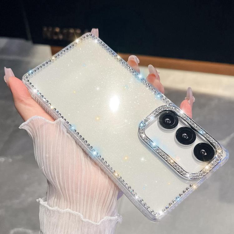 For Samsung Galaxy S26+ 5G Rhinestone Glitter TPU 4-corners Anti-fall Phone Case