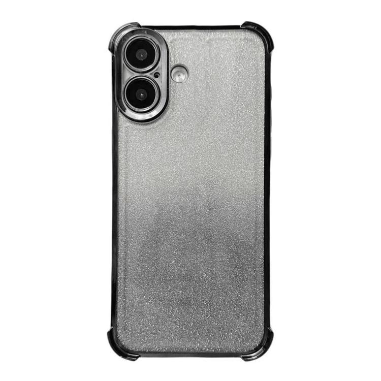For iPhone 16 Plus Electrpolated Glitter Four-corner Shockproof Space TPU Phone Case