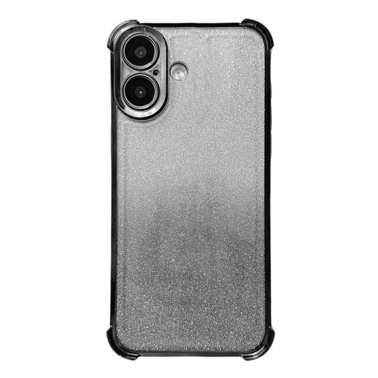 For iPhone 17 Electrpolated Glitter Four-corner Shockproof Space TPU Phone Case