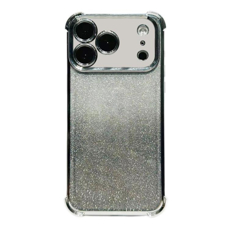 For iPhone 17 Pro Max Electrpolated Glitter Four-corner Shockproof Space TPU Phone Case