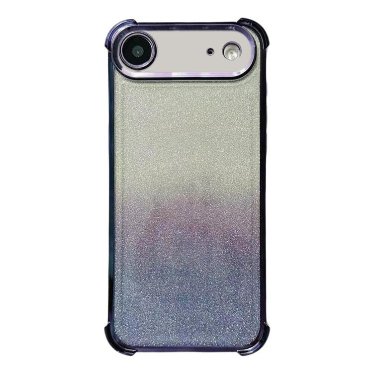 For iPhone Air Electrpolated Glitter Four-corner Shockproof Space TPU Phone Case