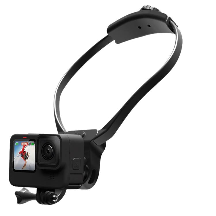 Sports Camera Lazy Neck Bracket Phone Clamp Mount - Black