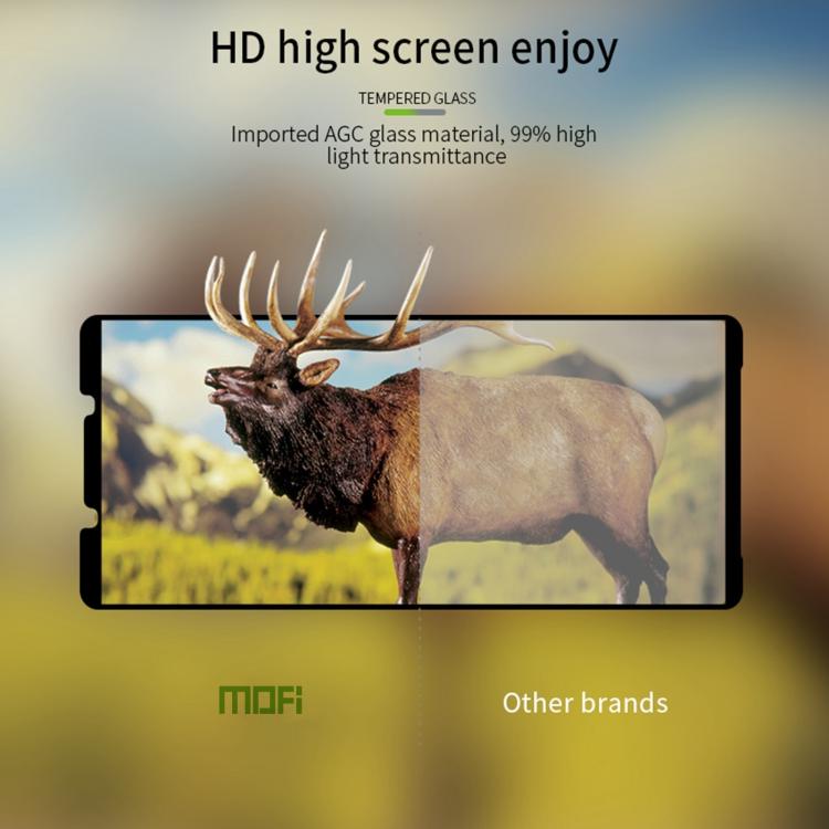 For Sony Xperia 10 VII MOFI 9H 3D Explosion-proof Curved Screen Tempered Glass Film - Black