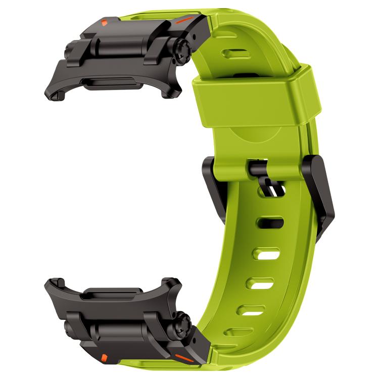 For Samsung Galaxy Watch Ultra 47mm / Ultra 2025 Explorer Metal Head Fluororubber Watch Band