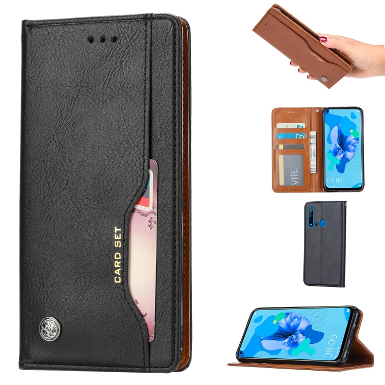 Knead Skin Texture Horizontal Flip Leather Case for Huawei P20 lite 2019, with Photo Frame & Holder & Card Slots & Wallet