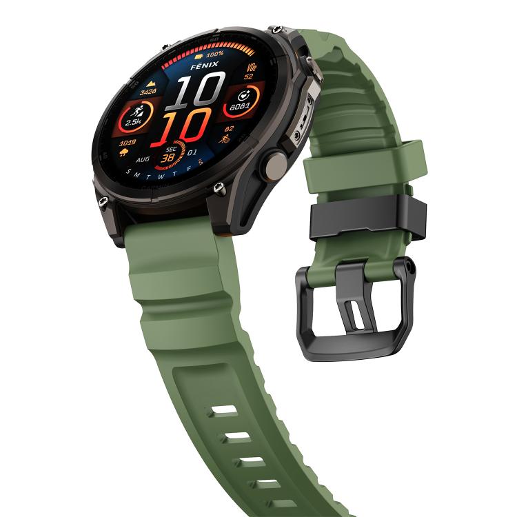 For Gamin 26mm Wild Trail Sport Silicone Watch Band