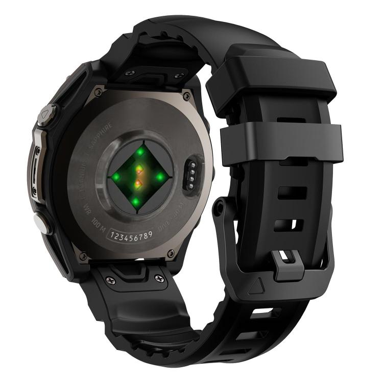 For Gamin 22mm Wild Trail Sport Silicone Watch Band