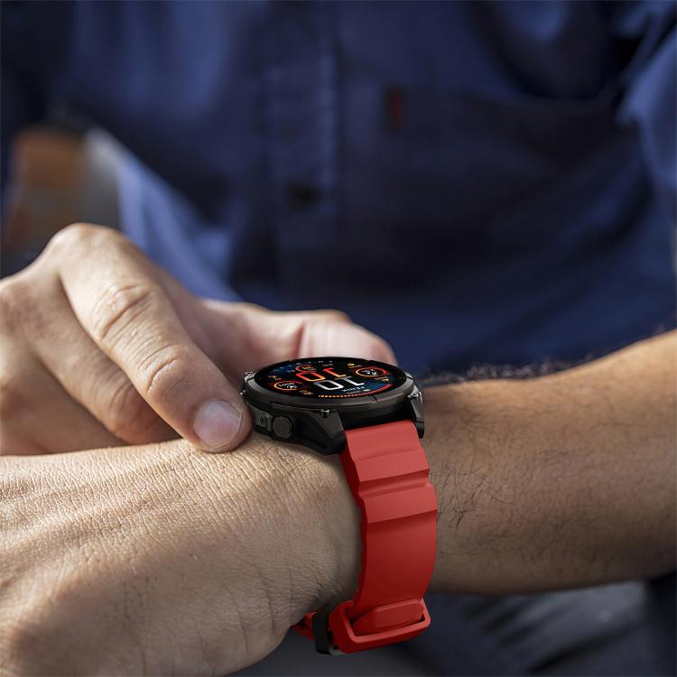 For Gamin 22mm Wild Trail Sport Silicone Watch Band