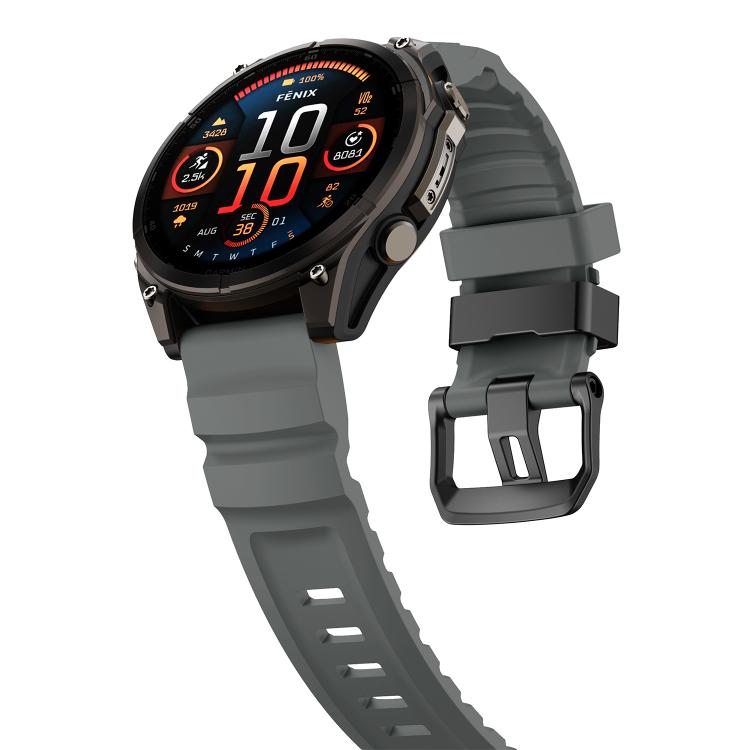 For Gamin 22mm Wild Trail Sport Silicone Watch Band