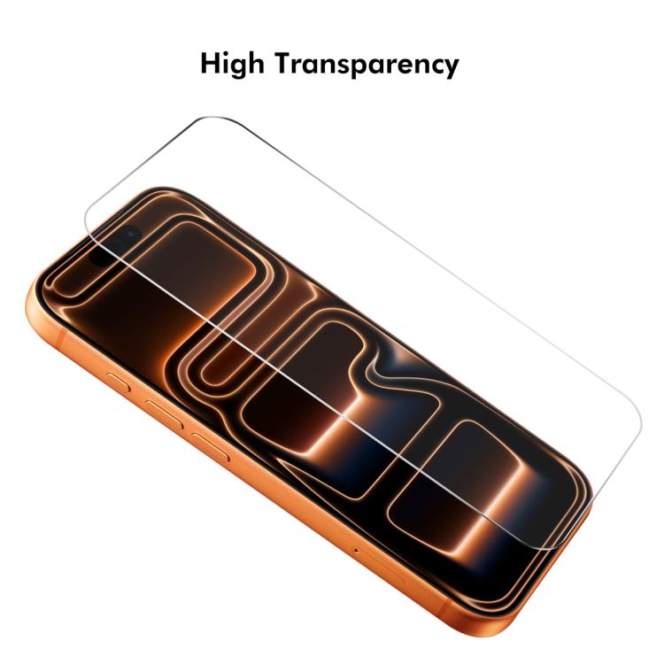 For iPhone 17 Pro JUNSUNMAY 25pcs Thickened Glue No White Edge Screen Tempered Glass Film