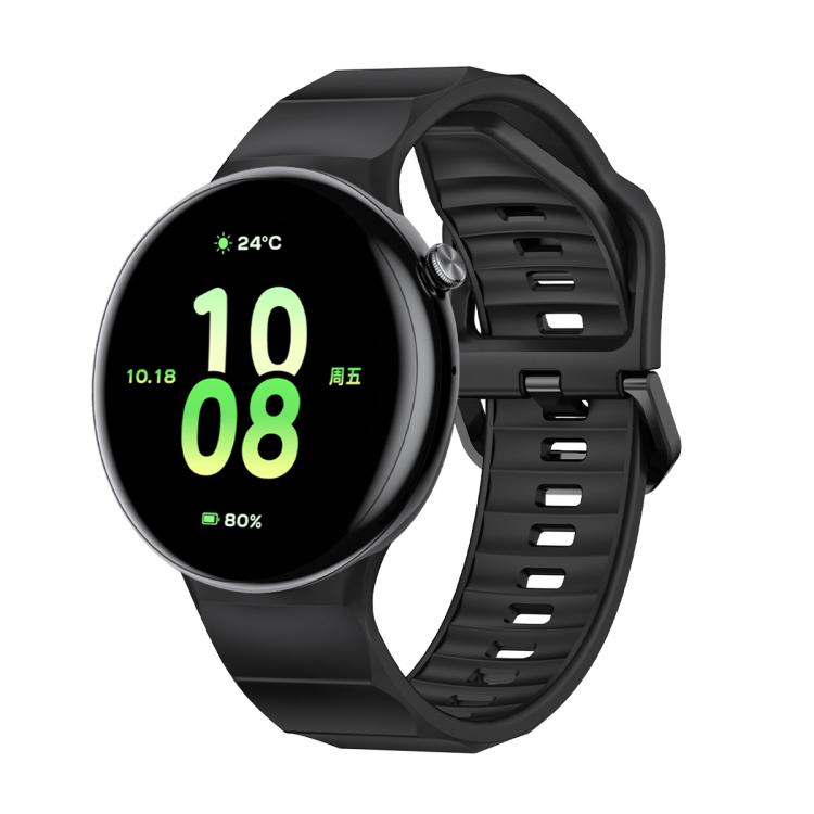 For Honor Watch Fit Black Buckle Single Color Silicone Watch Band