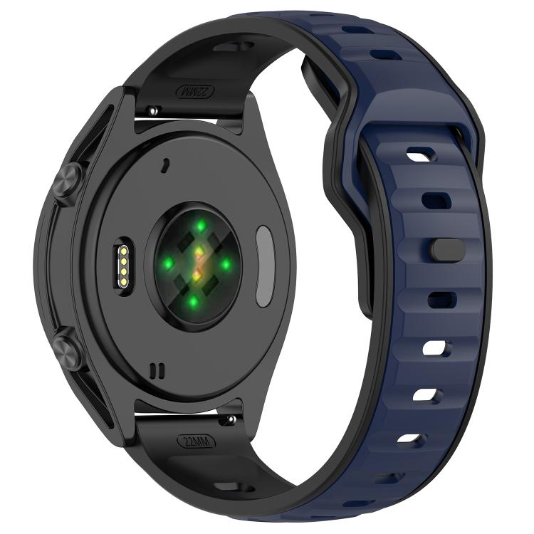 20mm Reverse Buckle Two Color Silicone Watch Band