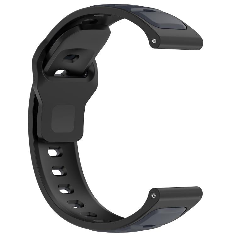 20mm Reverse Buckle Two Color Silicone Watch Band