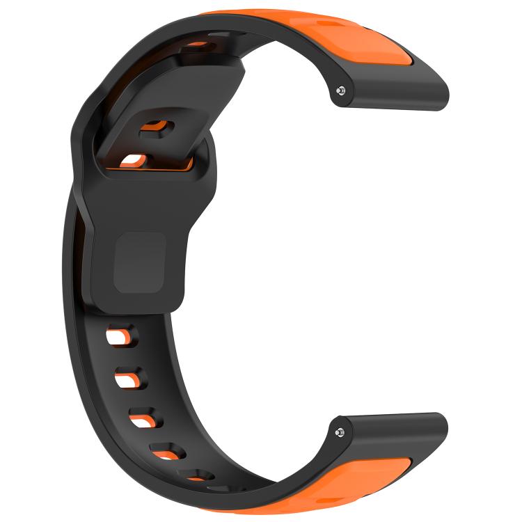 20mm Reverse Buckle Two Color Silicone Watch Band