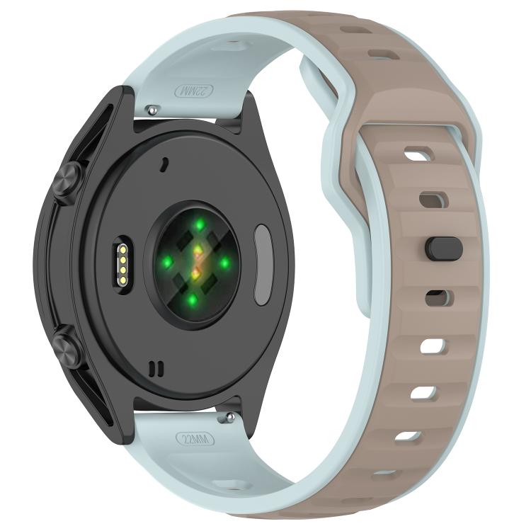 20mm Reverse Buckle Two Color Silicone Watch Band