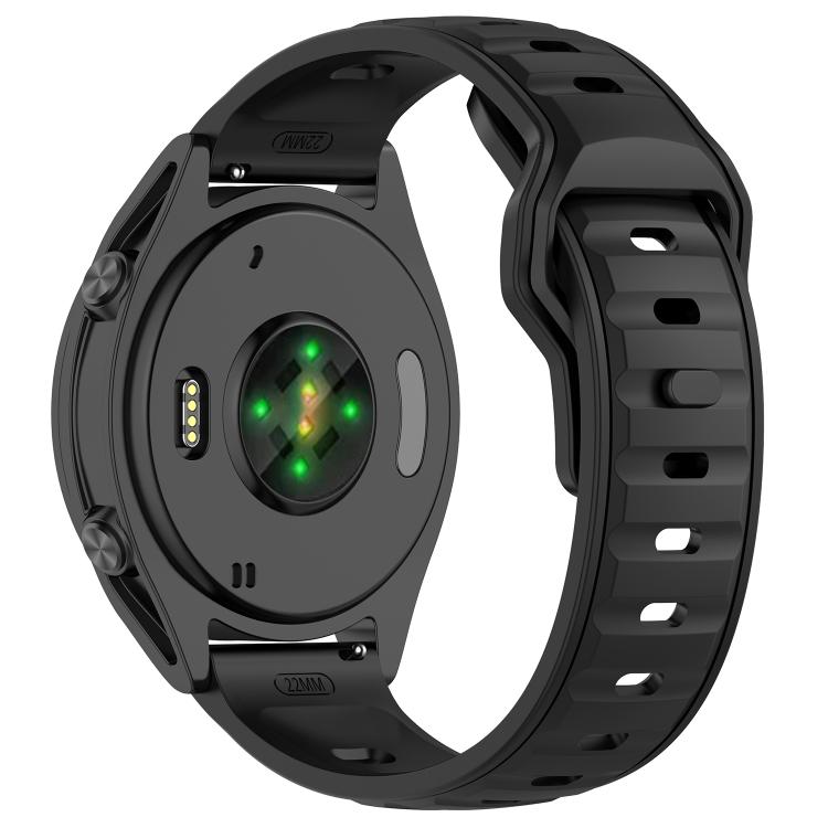 22mm Reverse Buckle Two Color Silicone Watch Band