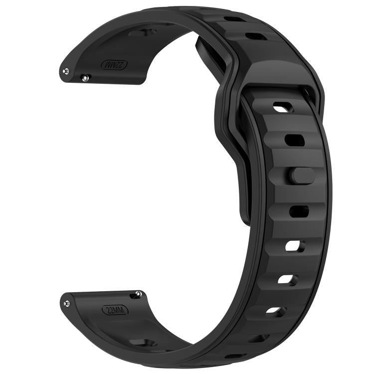 22mm Reverse Buckle Two Color Silicone Watch Band