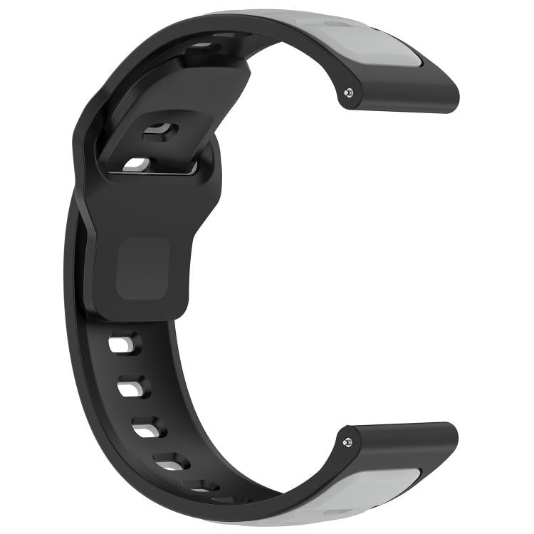 22mm Reverse Buckle Two Color Silicone Watch Band