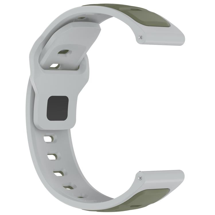 22mm Reverse Buckle Two Color Silicone Watch Band