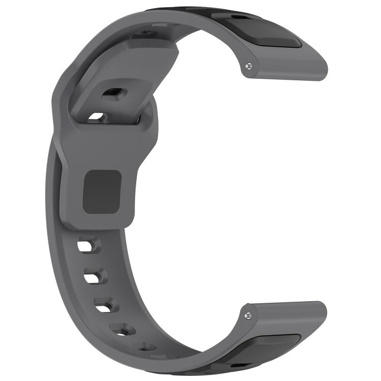 22mm Reverse Buckle Two Color Silicone Watch Band