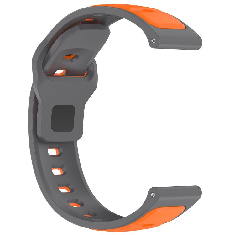 22mm Reverse Buckle Two Color Silicone Watch Band