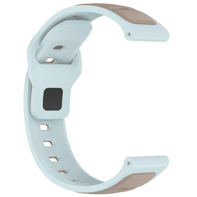 22mm Reverse Buckle Two Color Silicone Watch Band