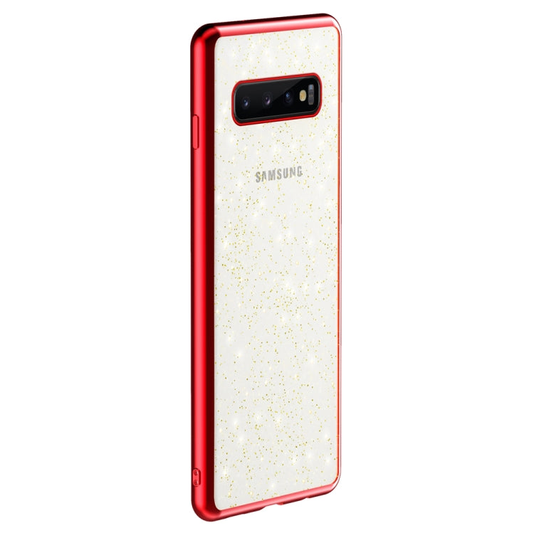 SULADA Shine Series Drop-proof TPU+ Plating Powder Protective Case for Galaxy S10