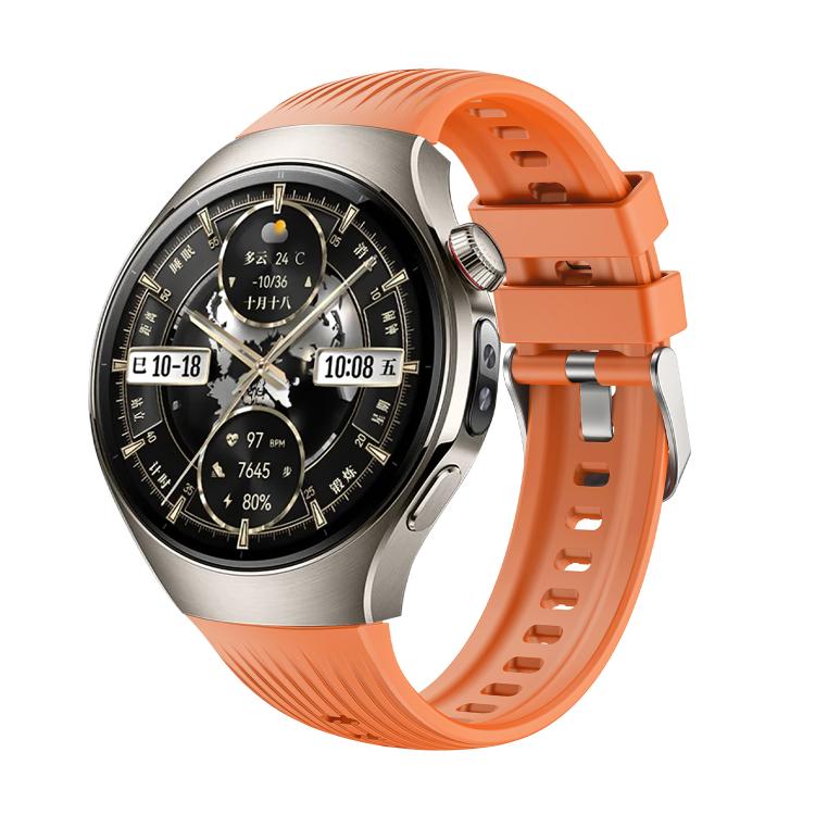 For Huawei Watch 5 46mm Vertical Silicone Watch Band