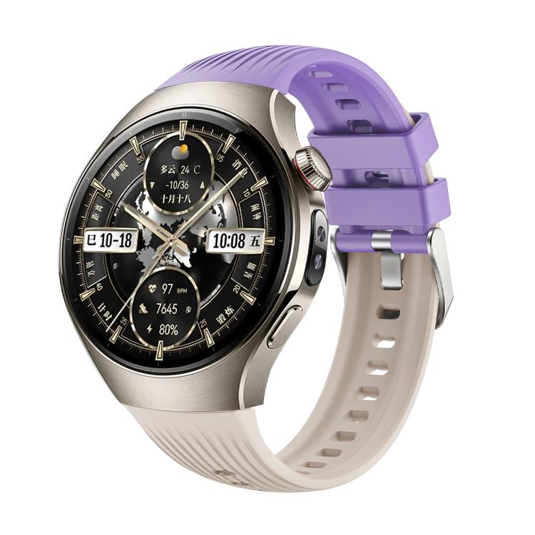 For Huawei Watch 5 46mm Vertical Silicone Watch Band