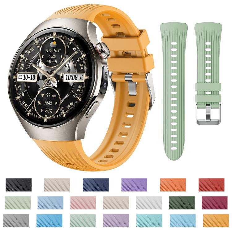 For Huawei Watch 5 46mm Vertical Silicone Watch Band
