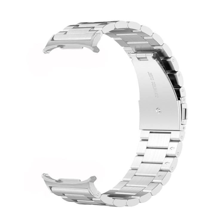 For Samsung Galaxy Watch8 / Watch8 Classic Three Beads Stainless Steel Watch Band with Removal Tool