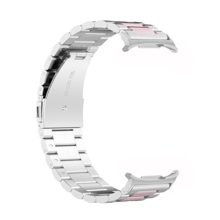 For Samsung Galaxy Watch8 / Watch8 Classic Three Beads Stainless Steel Watch Band with Removal Tool