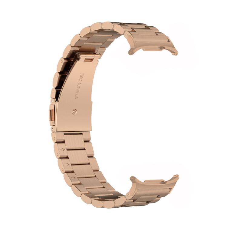 For Samsung Galaxy Watch8 / Watch8 Classic Three Beads Stainless Steel Watch Band with Removal Tool