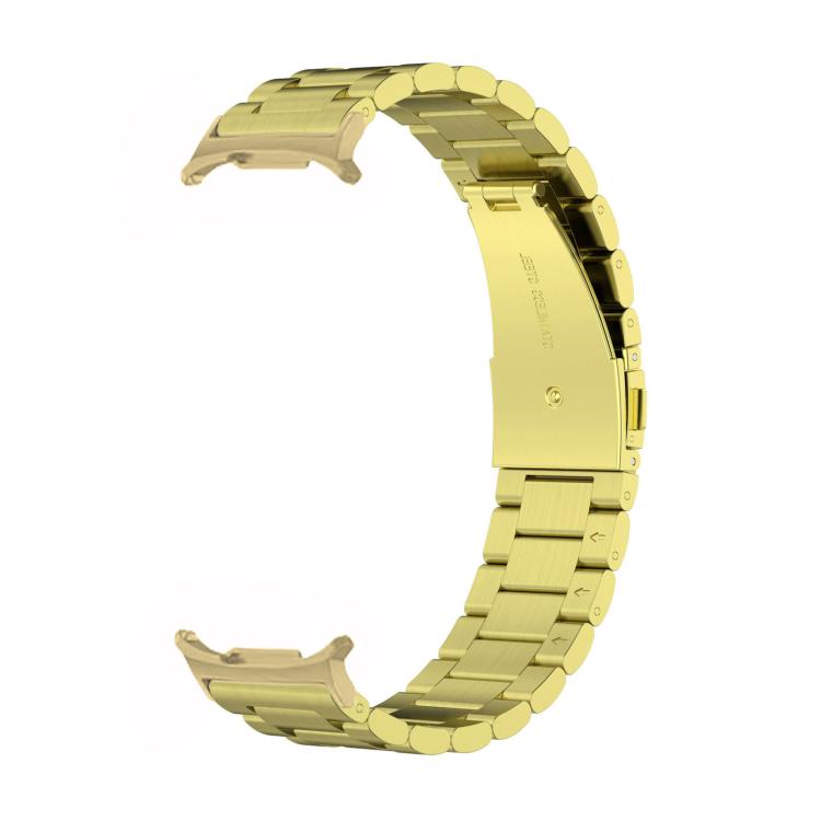 For Samsung Galaxy Watch8 / Watch8 Classic Three Beads Stainless Steel Watch Band with Removal Tool