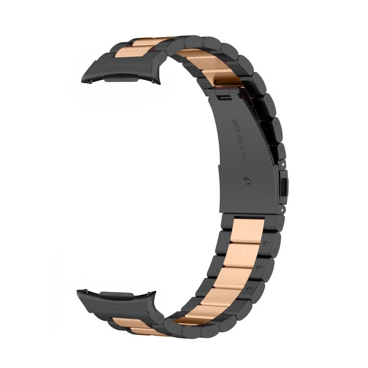 For Samsung Galaxy Watch8 / Watch8 Classic Three Beads Stainless Steel Watch Band with Removal Tool