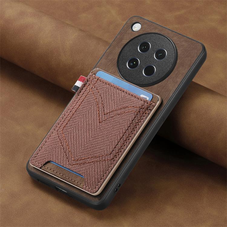 For OPPO Find X8s Denim Texture Leather Skin Phone Case with Card Slot