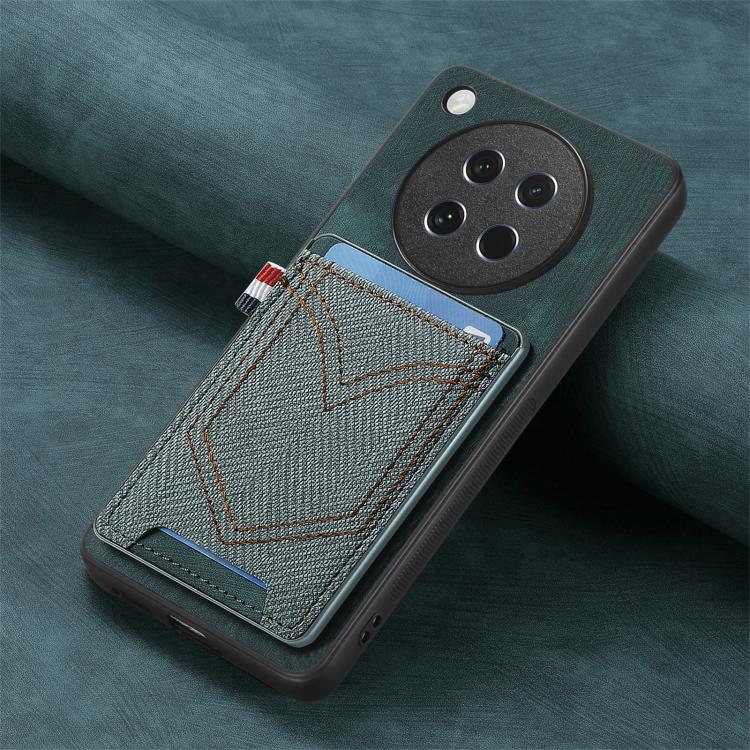 For OPPO Find X8s Denim Texture Leather Skin Phone Case with Card Slot