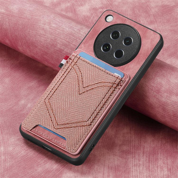 For OPPO Find X8s Denim Texture Leather Skin Phone Case with Card Slot