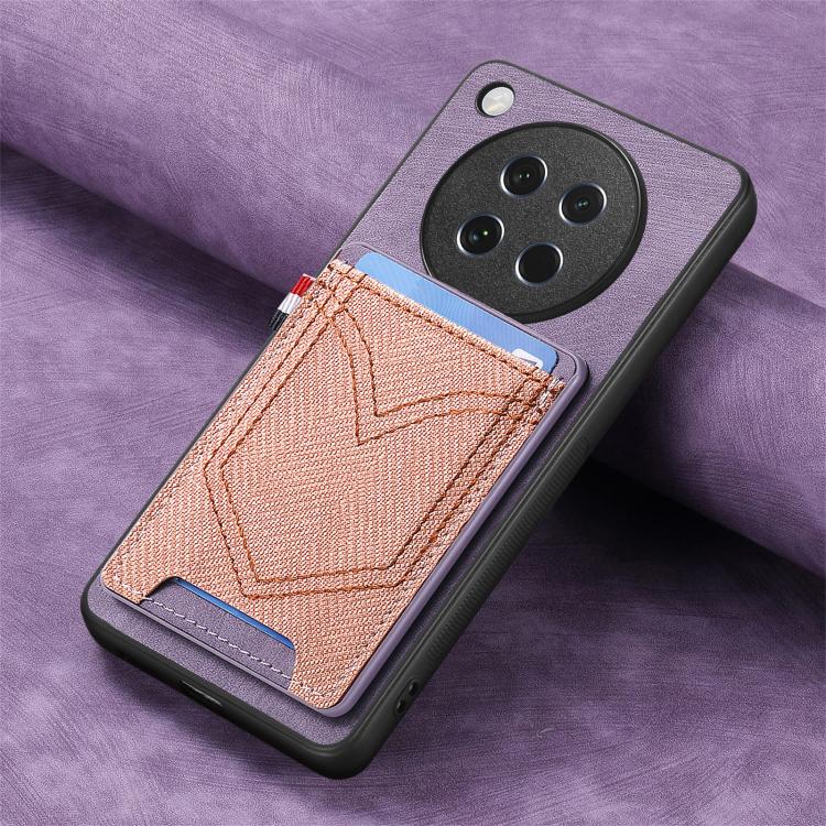 For OPPO Find X8s Denim Texture Leather Skin Phone Case with Card Slot