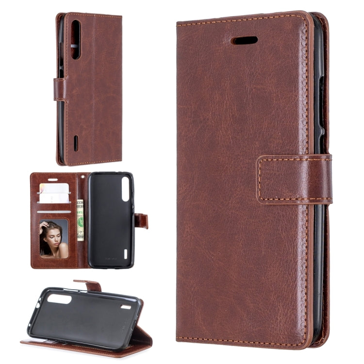 Crazy Horse Texture Horizontal Flip Leather Case with Holder & Card Slots & Wallet & Photo Frame For Xiaomi Mi A3