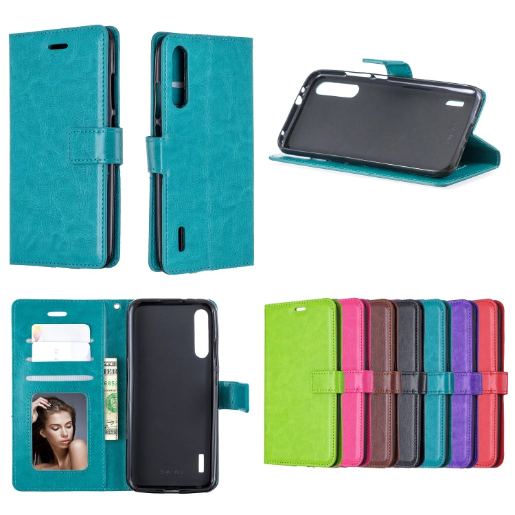 Crazy Horse Texture Horizontal Flip Leather Case with Holder & Card Slots & Wallet & Photo Frame For Xiaomi Mi A3