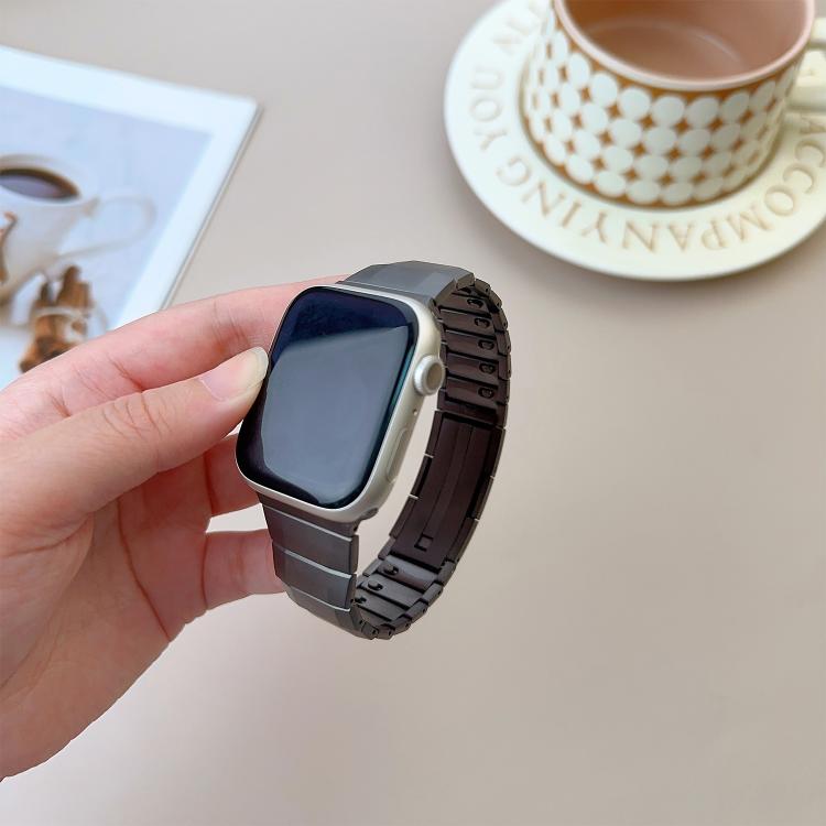 For Apple Watch 46mm / 49mm / 45mm / 44mm Curved Side Detachable Stainless Steel Watch Band