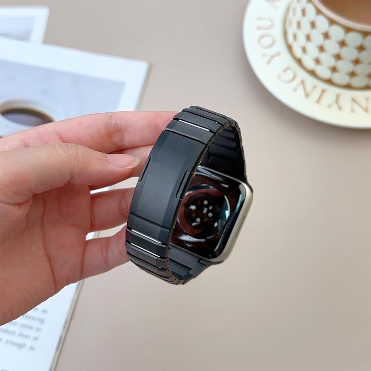 For Apple Watch 46mm / 49mm / 45mm / 44mm Curved Side Detachable Stainless Steel Watch Band