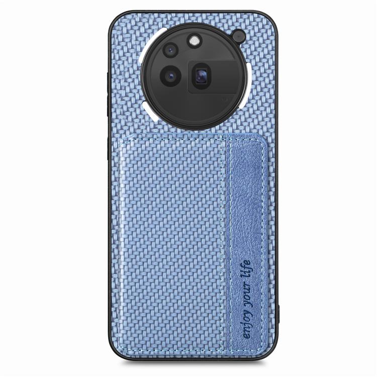 For Nothing Phone 3a Pro Carbon Fiber Magnetic Card Bag Phone Case
