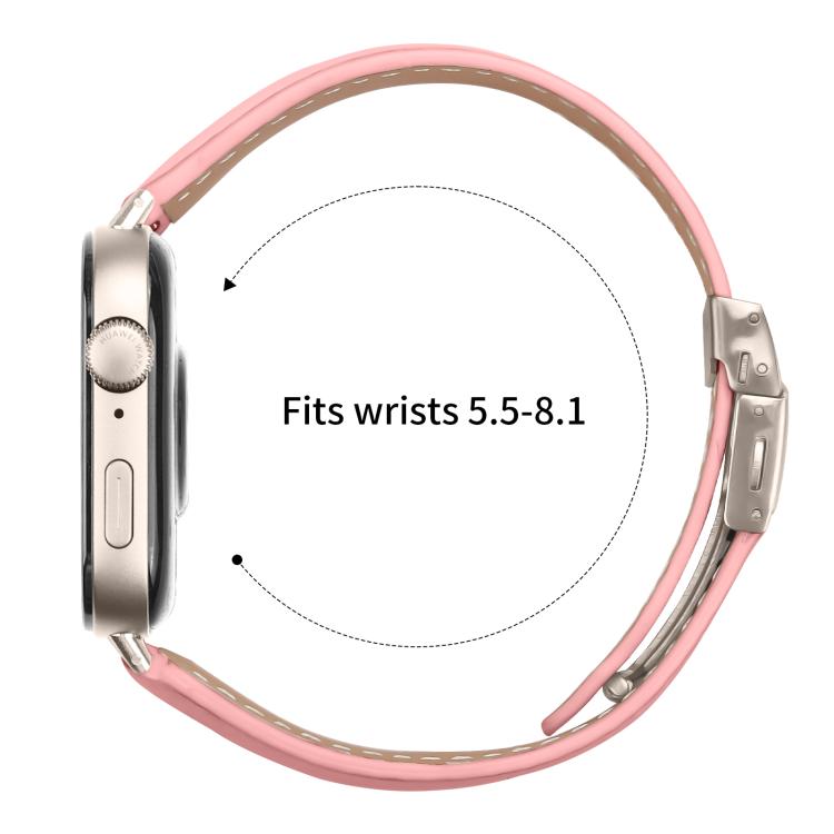 For Huawei Watch Fit 5 / Fit 5 Pro / Fit 4 Lychee Texture Starlight Turtle Back Buckle Leather Watch Band
