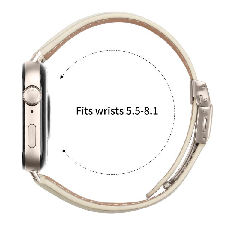 For Huawei Watch Fit 5 / Fit 5 Pro / Fit 4 Lychee Texture Starlight Turtle Back Buckle Leather Watch Band