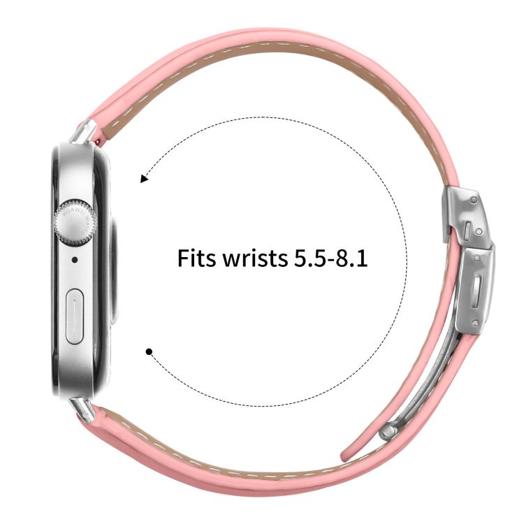 For Huawei Watch Fit 5 / Fit 5 Pro / Fit 4 Lychee Texture Silver Turtle Back Buckle Leather Watch Band
