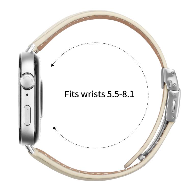For Huawei Watch Fit 5 / Fit 5 Pro / Fit 4 Lychee Texture Silver Turtle Back Buckle Leather Watch Band